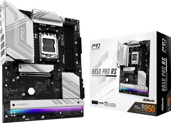 ASRock B850 Pro RS matična ploča Baza #####AMD AM5 Faktor oblika (detalji) ATX Set čipova matične ploče AMD® B850