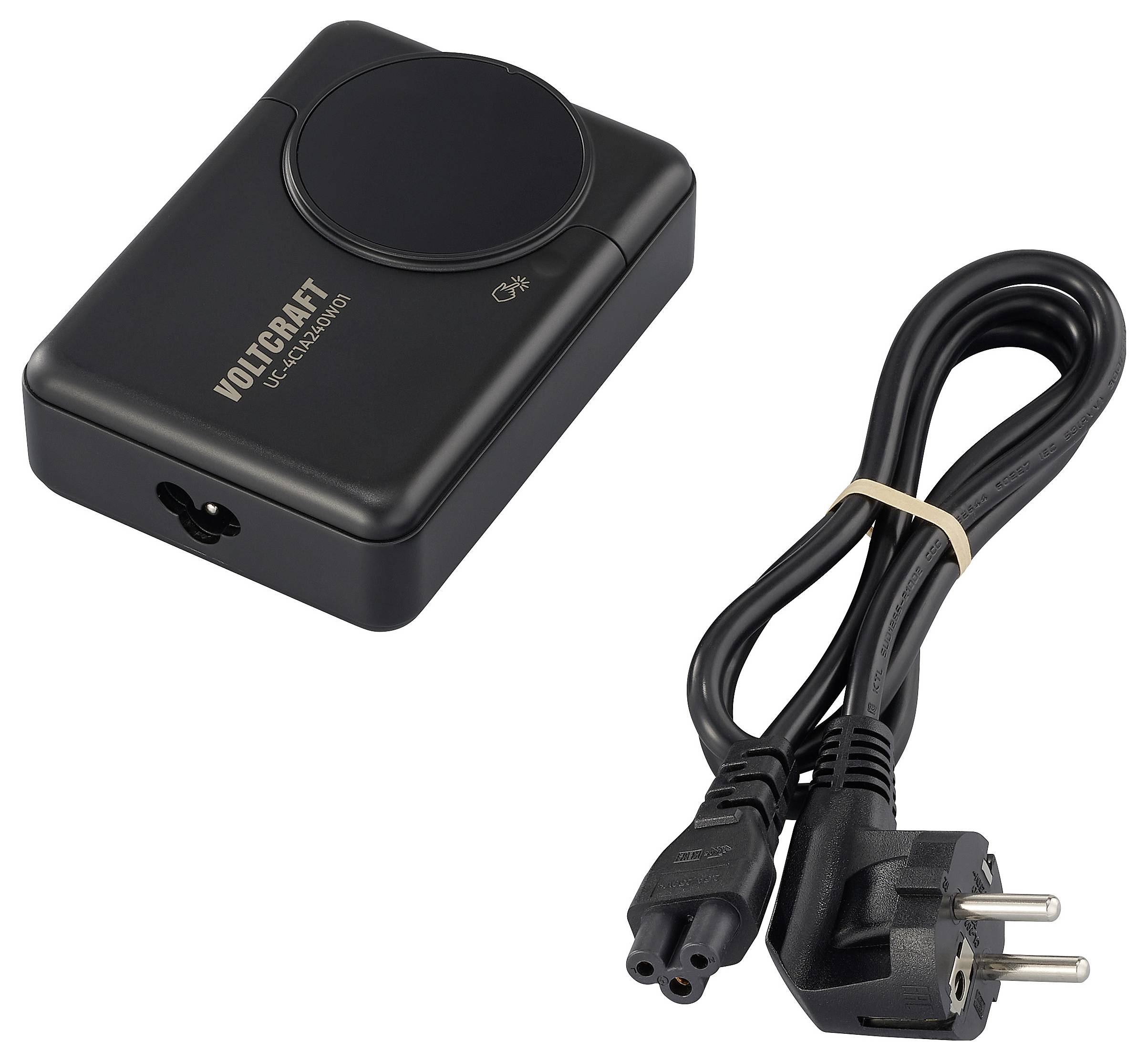 VOLTCRAFT UC-4C1A240W01 USB punjač 240 W 4x USB-C®, 1x USB-A Power Delivery 3.0 crna GaN, USB power delivery (USB-PD), b-8
