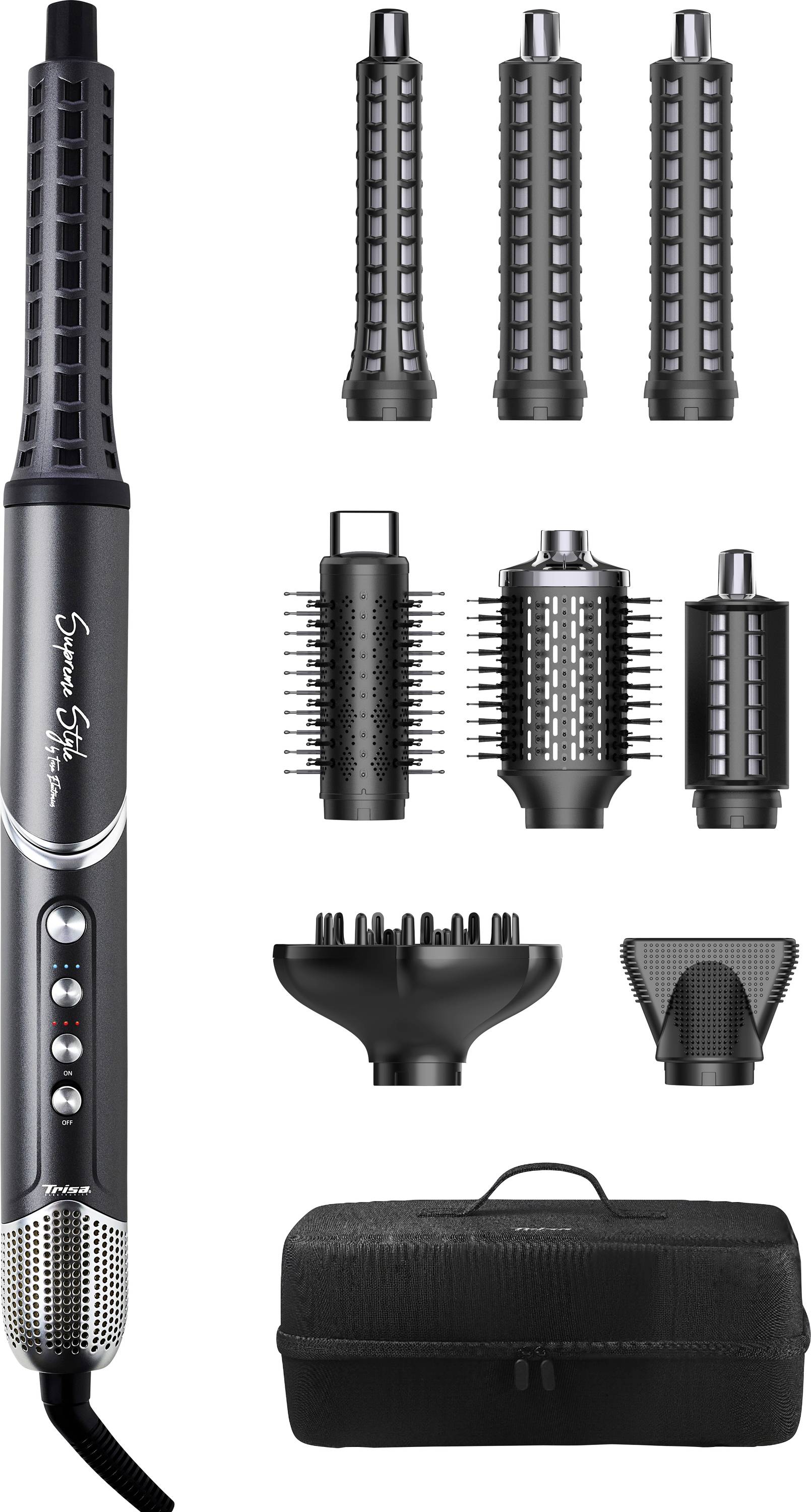 Trisa Supreme Style Haardroger Zwart Met krulfunctie