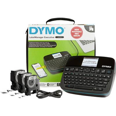 Dymo LabelManager 360D uređaj za izradu naljepnica s pakiranjem, tri trake i USB kabel. Pogodan za profesionalno označavanje.