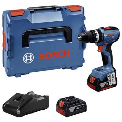Bosch set akumulatorskog bušača-odvijača s 18V bušačem, punjačem, akumulatorom i torbicom za nošenje.