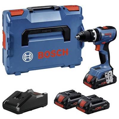 Set akumulatorskog odvijača Bosch Professional, koji se sastoji od akumulatorskog odvijača, dva akumulatora, punjača i transportnog kofera.