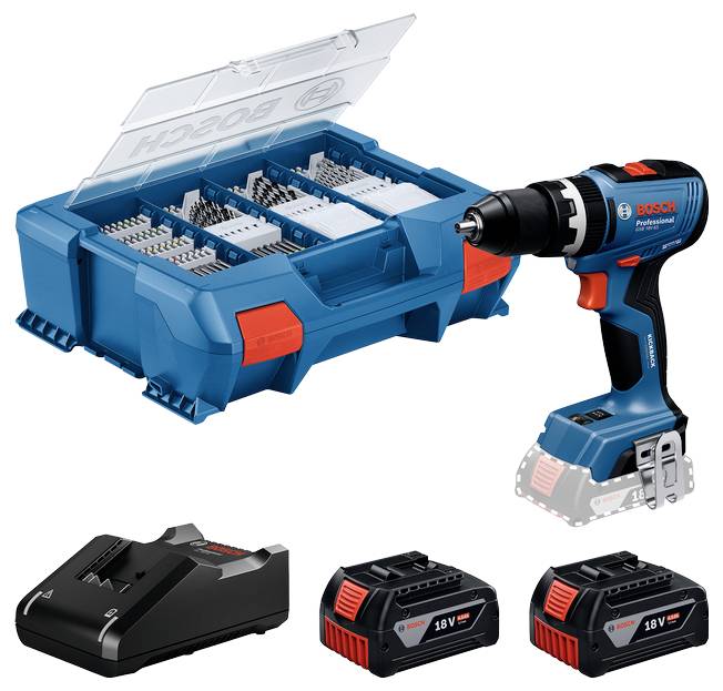 Bosch Professional GSB 18V-65 06019N3307 Mutterdragare batteri Antal batterier som ing&aring;r 2 4.0 Ah Li-Ion borstfri