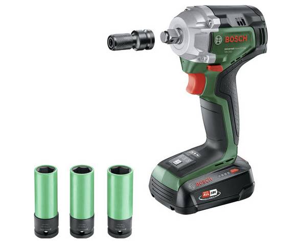 Bosch Home and Garden UniversalImpactDrive 18V-350 0603980305 Mutterdragare batteri 350 Nm 18 V Antal batterier som ing&aring;r 0