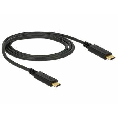 Crni USB kabel s dva identična utikača na krajevima, korišten za prijenos podataka i struje između uređaja.