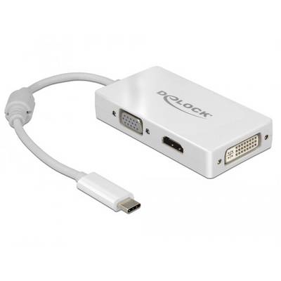 USB-C adapter s tri priključka: VGA, HDMI i DVI, za spajanje različitih zaslona pomoću jednog USB-C priključka.