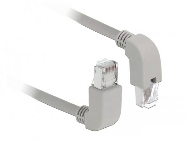 Delock 85861 RJ45 mrežni kabel, Patch kabel CAT 6 S/FTP 0.50 m siva sa zaštitom 1 St.