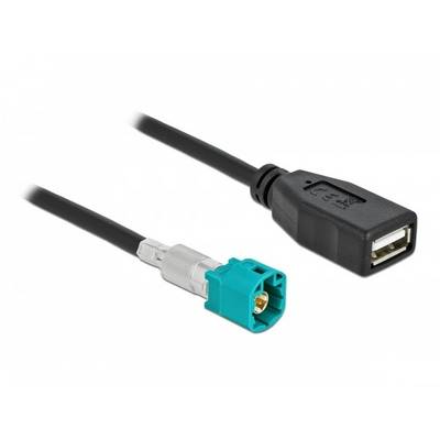 USB kabelski adapter s crnim USB priključkom i posebnim plavim utikačem koji se koristi za povezivanje sa specifičnim uređajima.
