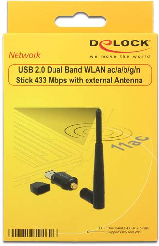 Delock 12462 12462 WLAN antena 3 dBi 2.4 GHz, 5 GHz-3