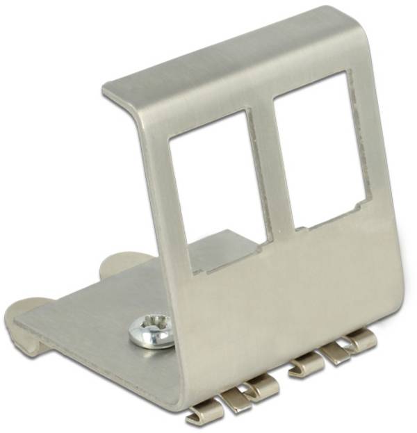 Delock 86255 adapter za DIN tračnicu za Keystone modul IP20 uskočna montaža neopremljeno siva