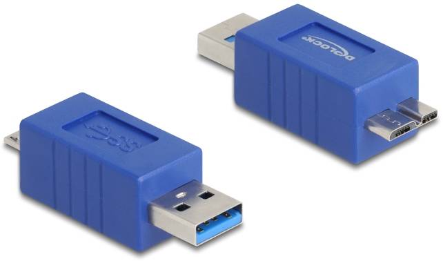 Delock USB 2.0 Adapter [2x USB-A-stekker - 1x Micro-USB 2.0 B stekker] 67214