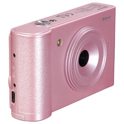 Rozi digitalni fotoaparat s jednostavnim sučeljem i ugrađenom bljeskalicom.