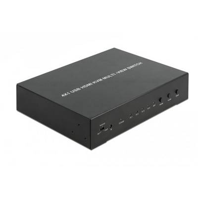 Delock 11488 KVM matrični prekidač HDMI tipkovnica, miš, daljinski upravljač 1920 x 1080 Pixel-0