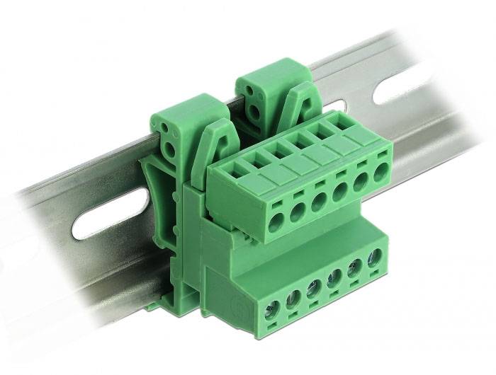 Delock 66080 mrežni modul vijčano pričvršćenje neopremljeno zelena-1