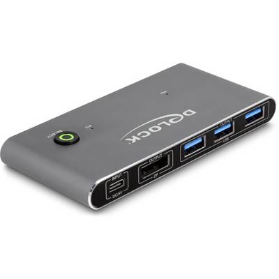 Delock 18646 KVM matrični prekidač DisplayPort® 7680 x 4320 Pixel-0