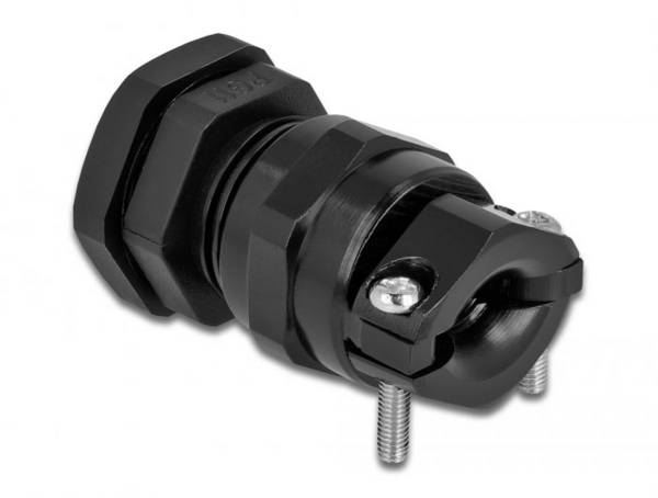 Delock 60353 sa zaštitom od potega metal, plastika crna 1 St.