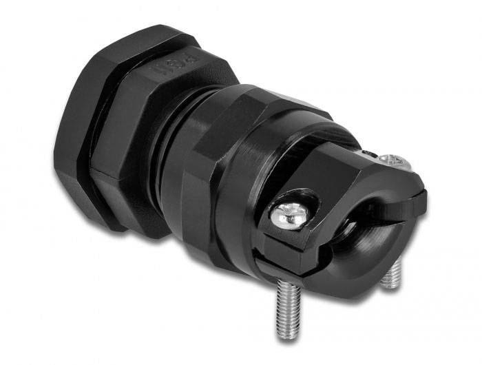 Delock 60353 sa zaštitom od potega metal, plastika crna 1 St.-0