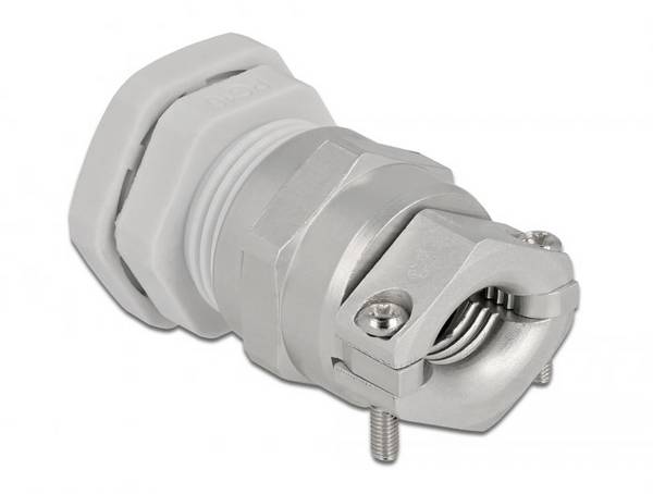 Delock 60358 sa zaštitom od potega metal, plastika siva 1 St.