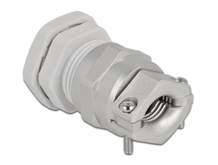 Delock 60358 sa zaštitom od potega metal, plastika siva 1 St.-0