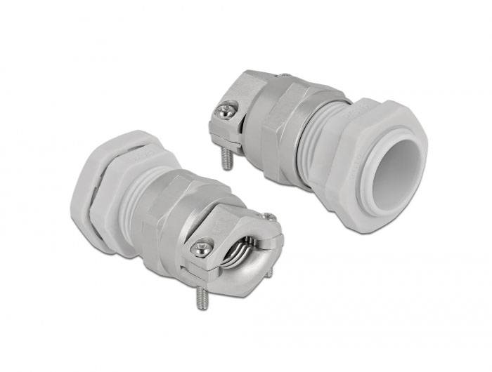 Delock 60358 sa zaštitom od potega metal, plastika siva 1 St.-2