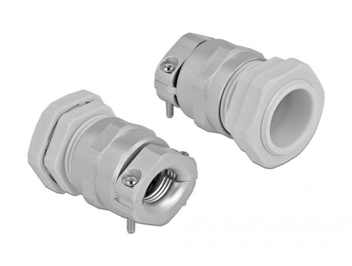 Delock 60360 sa zaštitom od potega metal, plastika siva 1 St.-2
