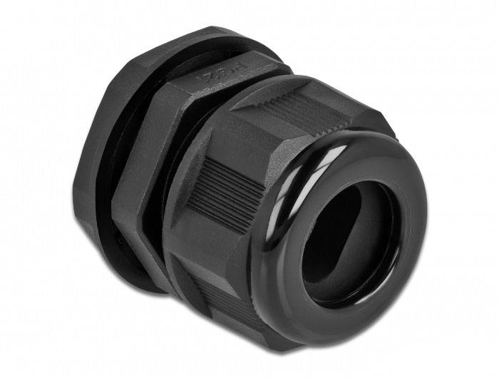 Delock 60387 vodootporno PG21 plastika crna 1 St.-0