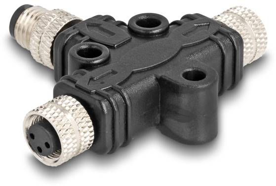 Delock 60575 T-verdeler M8 x 1 Aantal polen (sensoren): 3 T-splitter 1 stuk(s)