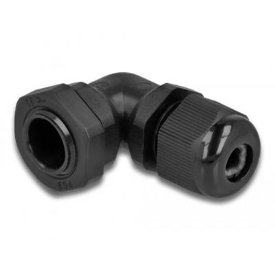 Delock 60294 kutno PG9 plastika crna 1 St.-0
