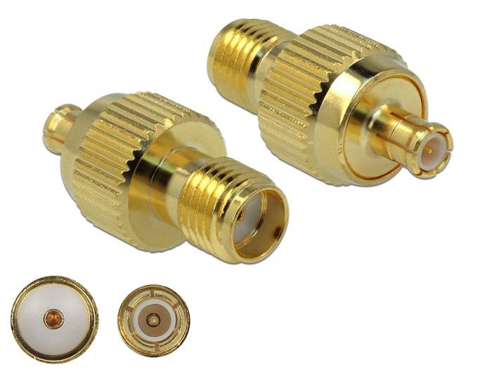 Delock 89989 89989 SMA adapter SMA-utičnica - muški konektor MCX 1 St. Piece-1