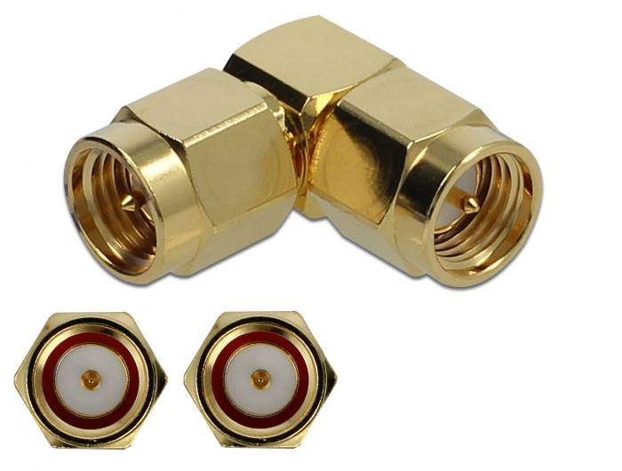Delock 89950 89950 SMA adapter SMA-utikač - SMA-utikač 1 St. Piece-1