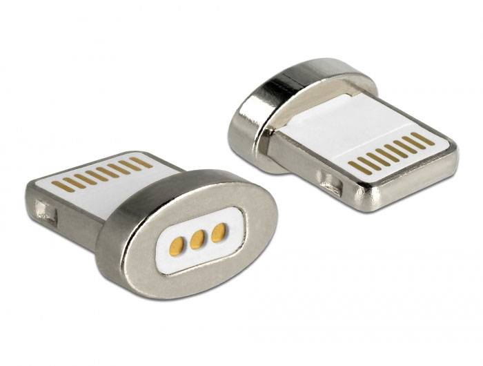 DeLOCK 65928 kabelski adapter s 8-pinskim Lightning magnetskim sučeljem, srebrni 65928 65928 Delock Sadržaj: 1 St.-1