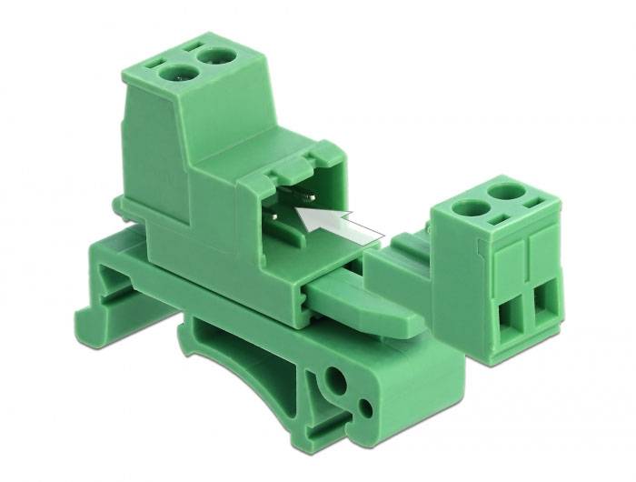Delock 66078 mrežni modul vijčano pričvršćenje neopremljeno zelena-2
