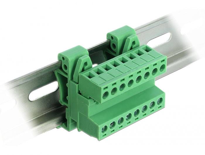 Delock 66081 mrežni modul vijčano pričvršćenje neopremljeno zelena-1