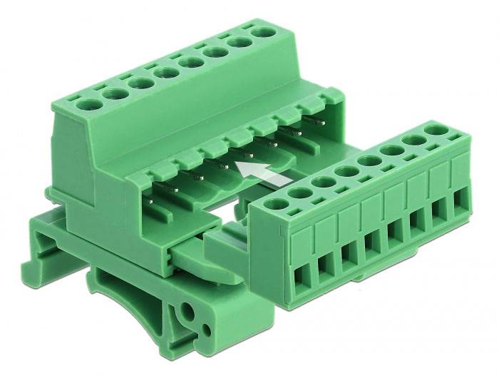 Delock 66081 mrežni modul vijčano pričvršćenje neopremljeno zelena-2