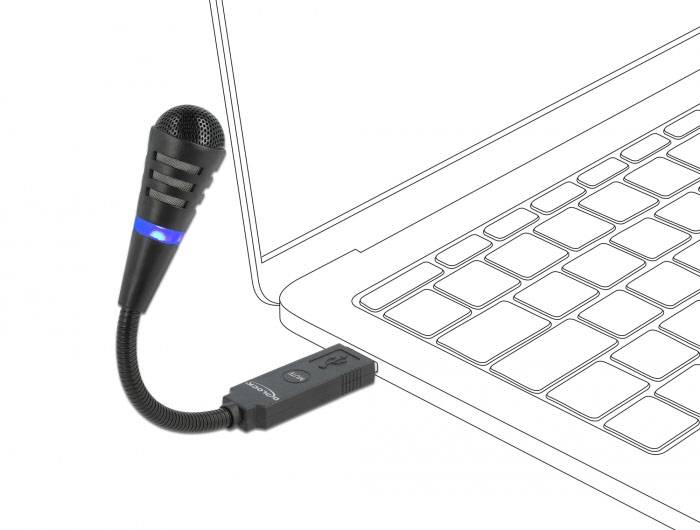 na utikač vokalni mikrofon Delock 66499 Način prijenosa:USB-2
