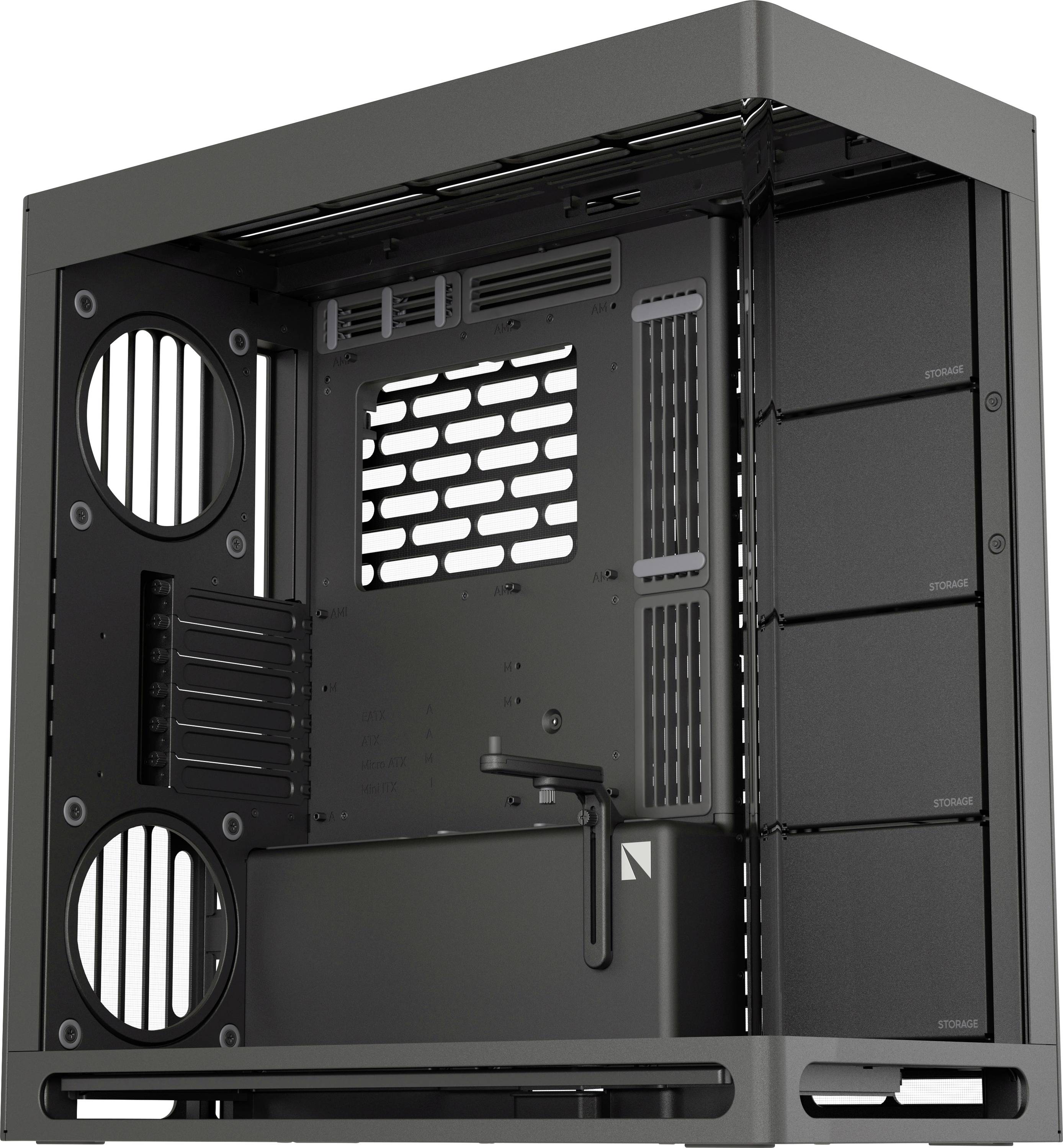 HAVN HAVN HS 420 PC-Gehäuse, Midi-Tower, E-ATX, Tempered Glass - schwarz Midi-tower Behuizing, Gaming-behuizing, PC-behuizing Zwart