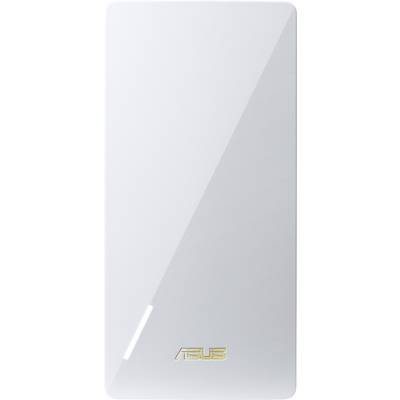 Bijeli, vertikalno postavljeni elektronički uređaj s robnom markom 'ASUS' zlatnim slovima pri dnu.