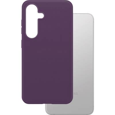 Ljubičasta maska za mobitel na sivom pametnom telefonu.