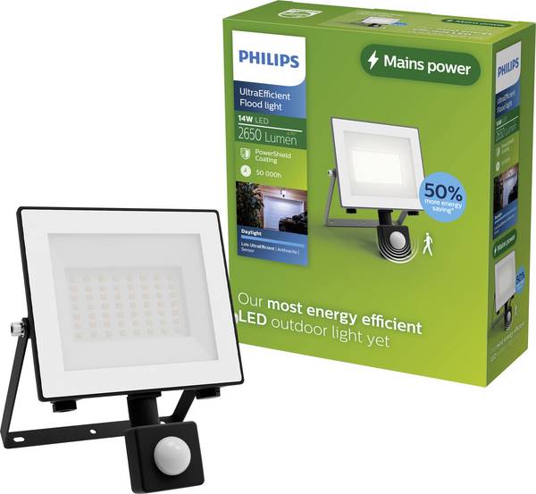 Philips LED Lois 929004643301 LED vanjski spotlight s detektor pokreta  14 W Boja svjetla (LED žarulja): hladno bijela