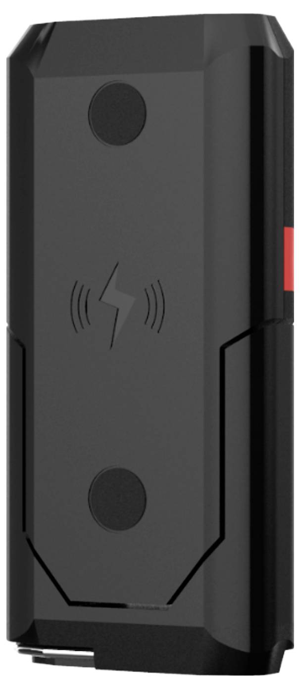 Crni, pravokutni GPS uređaj za praćenje bicikla s funkcijom sprečavanja krađe i GPS simbolom u sredini prednje strane.
