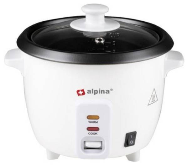 Alpina Switzerland 871125218115 kuhalo riže bijela indikatorska lampica, s mjernom šalicom, bez BPA