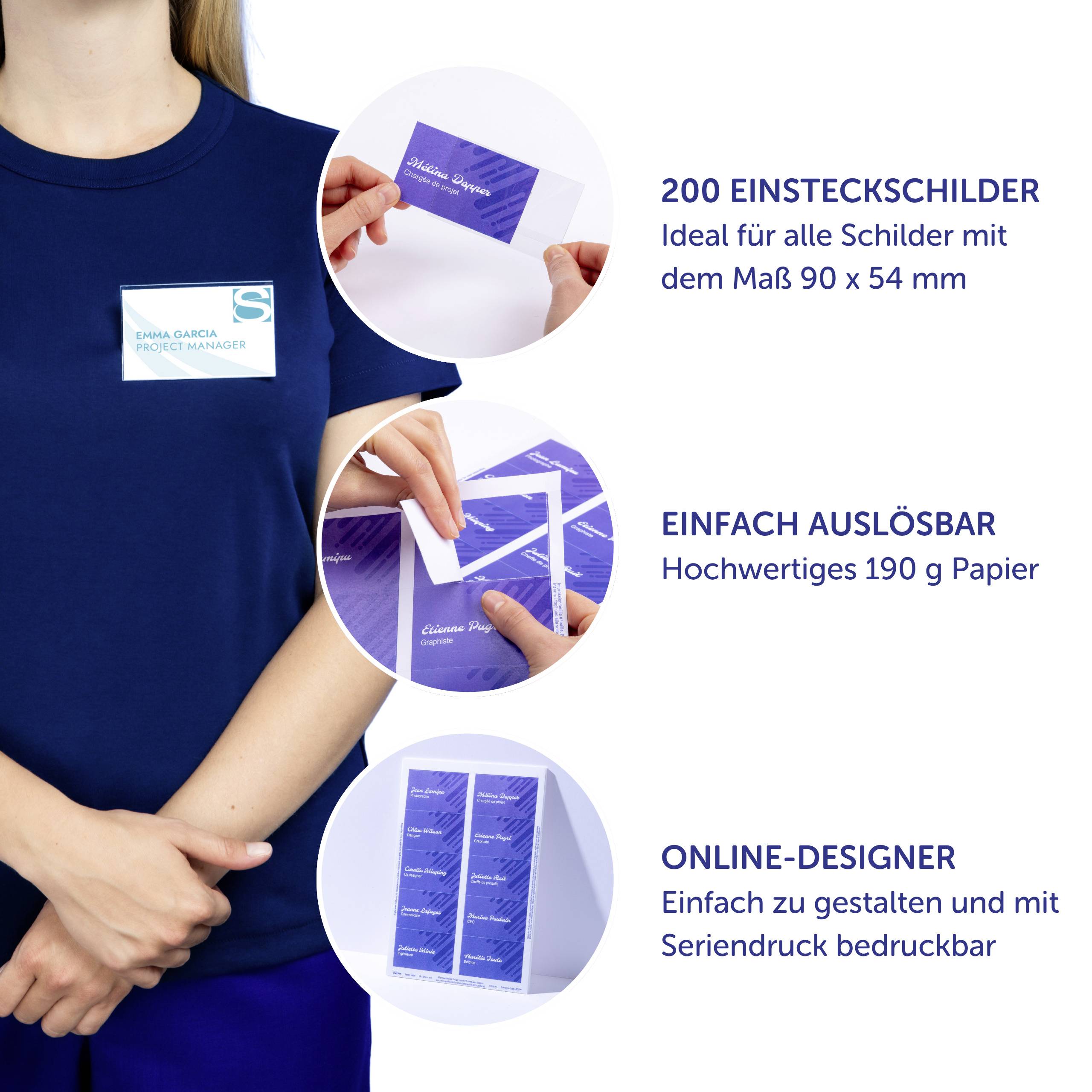 Avery-Zweckform L4727-20 zamjenski klip oznake naziva 90 mm x 54 mm bijela-4