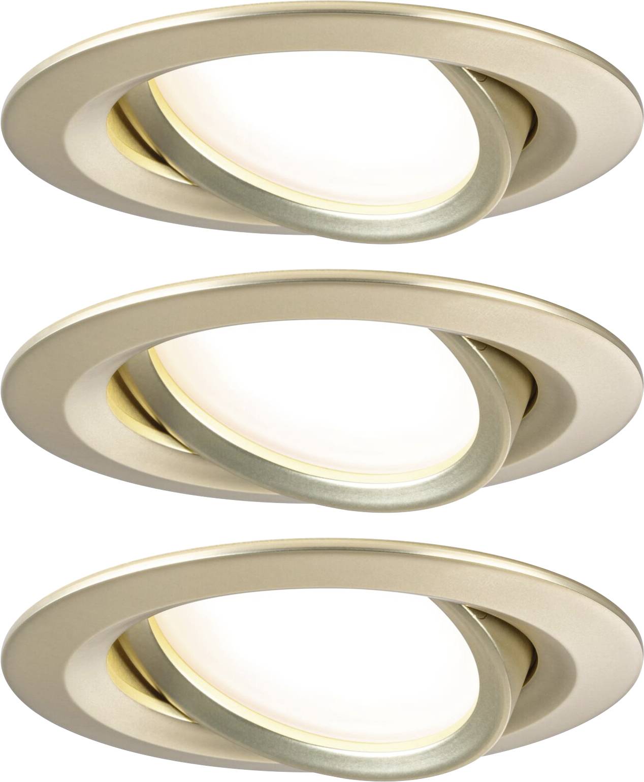 Paulmann 92406 Nova Coin LED-inbouwlamp Set van 3 stuks LED 6 W Goud (mat)