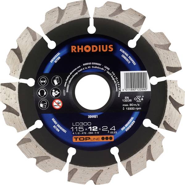 Rhodius  304461 dijamantna rezna ploča 115 mm 1 St. beton