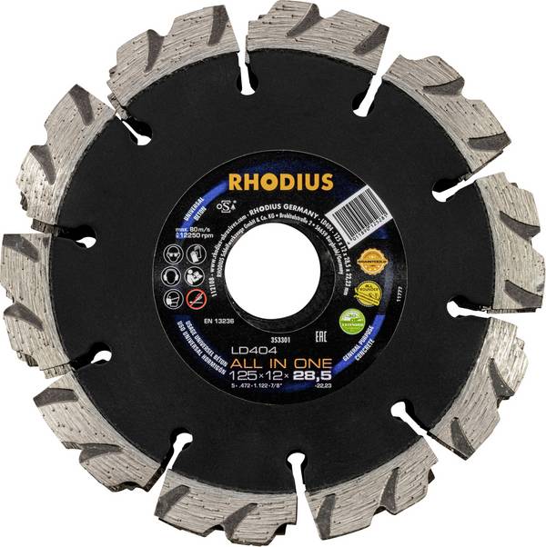 Rhodius  353301 dijamantna rezna ploča 125 mm 1 St. beton