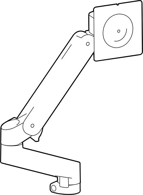 Ergotron 98-734-292 komplet za montažu 86,4 cm (34") vrtljivi nosač, mogučnost savijana, okretni, podesiv po visini