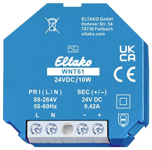 Eltako 61000265 Schakelnetvoedingsmodule 24 V 0.42 A 10 W afbeelding