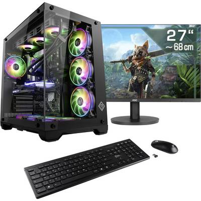 CSL Computer All-in-One PC Gaming PC M12000H 68.6 cm (27 palac) WQHD Intel® Core™ Ultra 7 265KF 5.5 GHz 32 GB RAM 2000 G-0