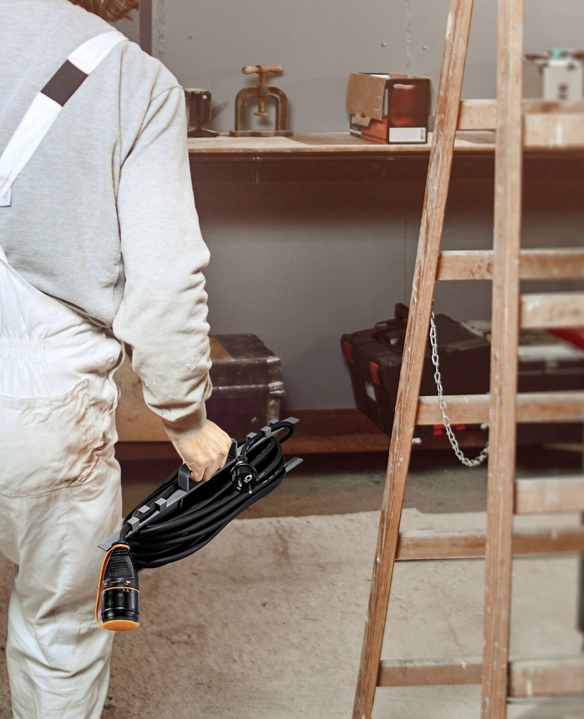 Sygonix kabelska podrška SY-6797956 siva 1 St.-4