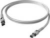 Easylan CP1OAMSMS0005 RJ45 mrežni kabel, Patch kabel CAT 6a S/FTP 0.50 m siva dvostruko zaštićen, bez halogena, vatrostalan 1 St.